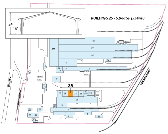 Site Map of Building 25