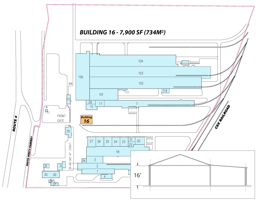 Site Map of Building 16